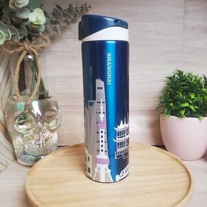 Starbucks Shanghai 2014 Hot Cup Tumbler City Scape Series 16oz *